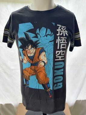 Dragon Ball Z Son Goku Men's Dark Gray Shirt Size XS Toei Animation